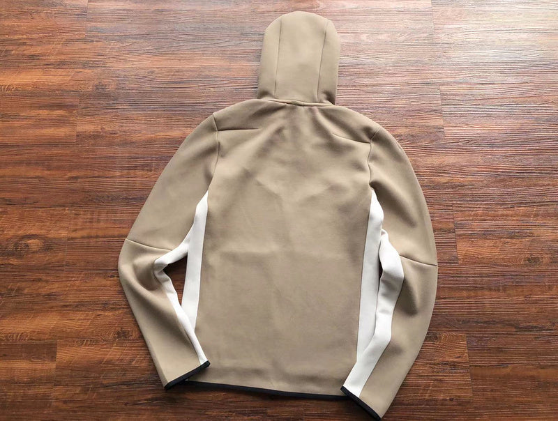 NIKE TECH FLEECE HOODIE x SANDALWOOD/LIGHT BONE WHITE - Phantom Kicks