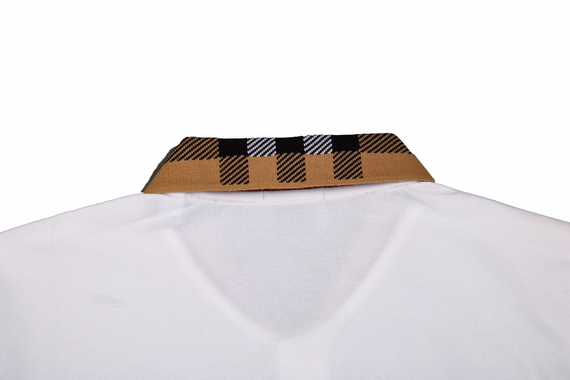 Burberry Polo Shirt (White) - Phantom Kicks