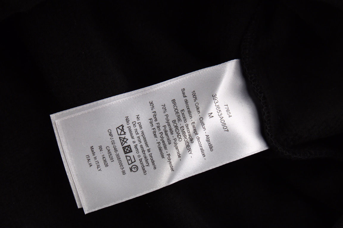 DIOR FLOWER LOGO HOODIE BLACK - Phantom Kicks
