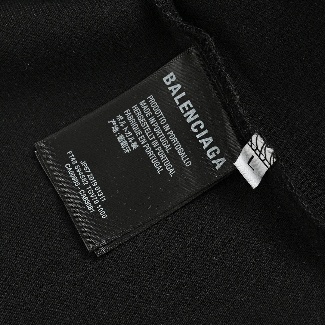 Balenciaga Long Sleeve Logo Shirt - Black - Phantom Kicks