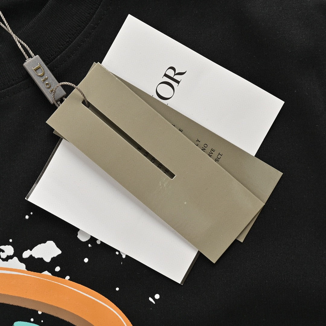 Dior Multicolor Logo Black T-Shirt - Phantom Kicks