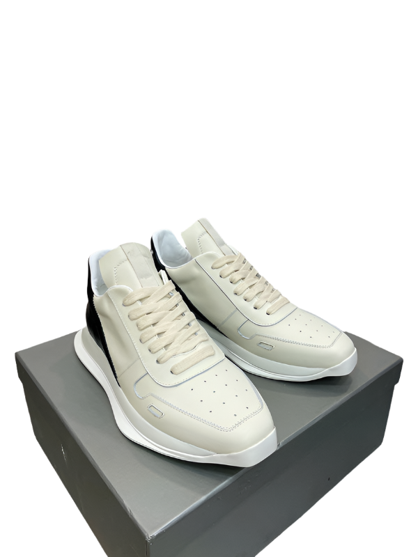Two-Tone Black Accent Sneakers - Phantom Kicks