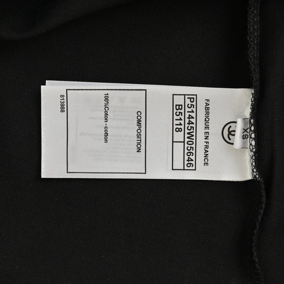 Chanel Pink Splash Logo Black T-Shirt - Phantom Kicks