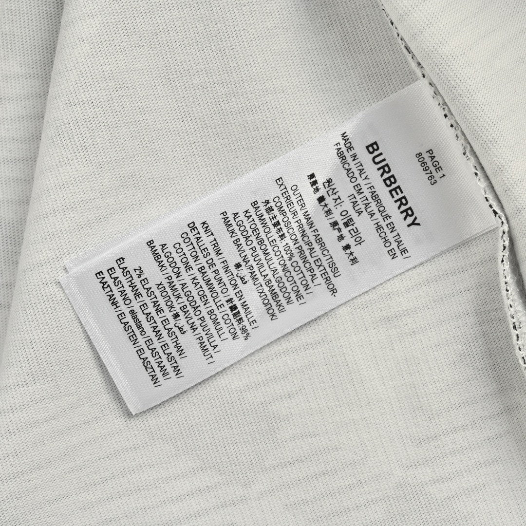 Burberry Geometric Check Polo Shirt (Black and White) - Phantom Kicks