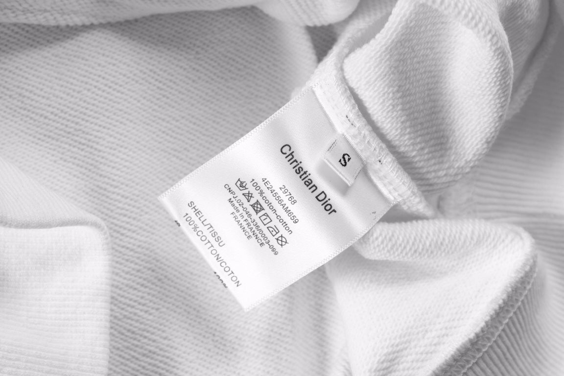 Dior White Hoodie with Bag Design - Phantom Kicks