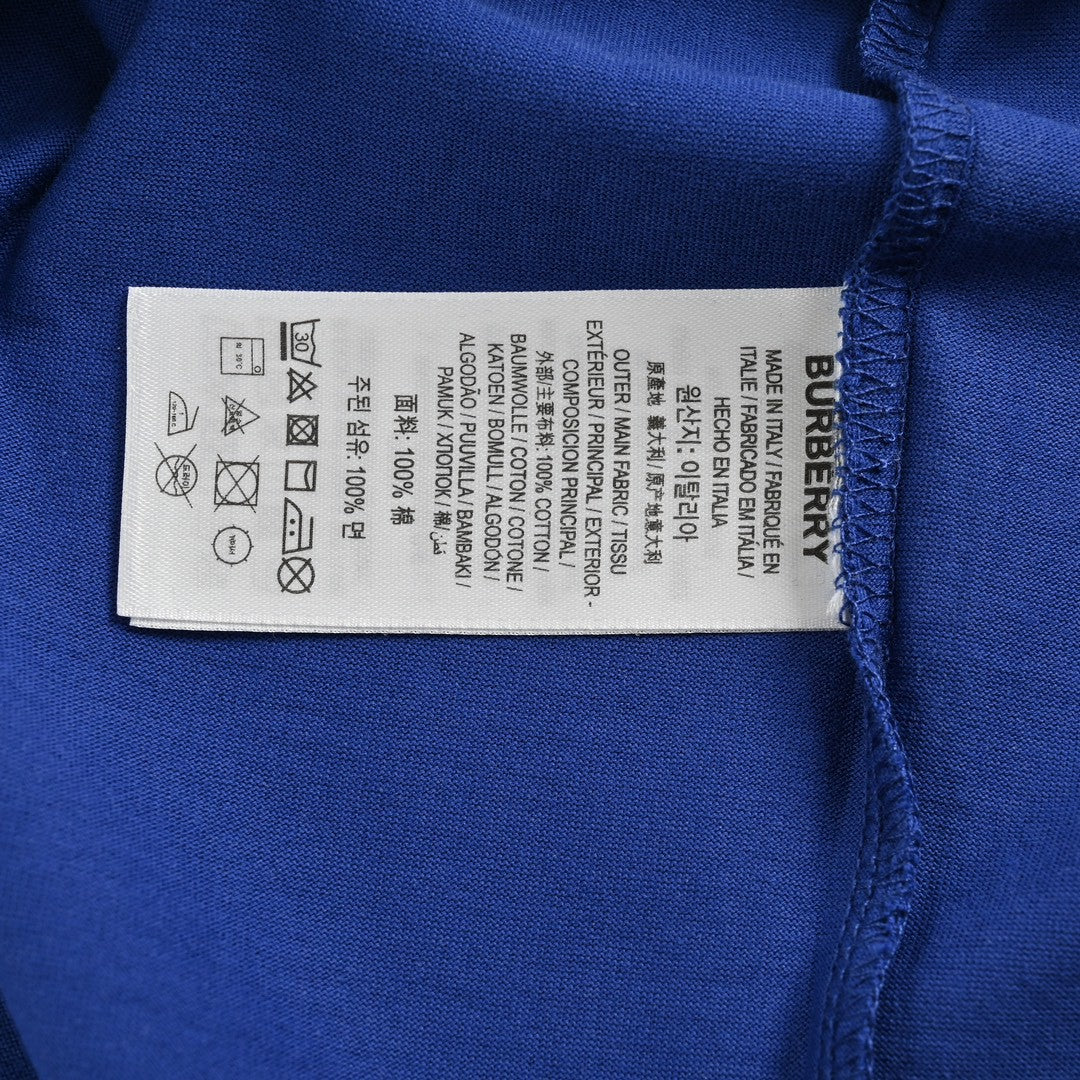 Burberry Embroidered Patch T-Shirt (Blue) - Phantom Kicks