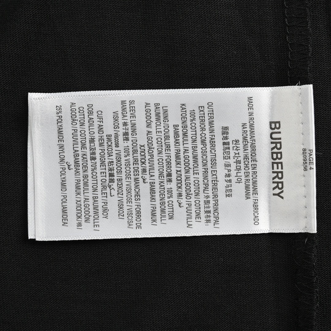 Burberry Black T-Shirt with Side Logo - Phantom Kicks