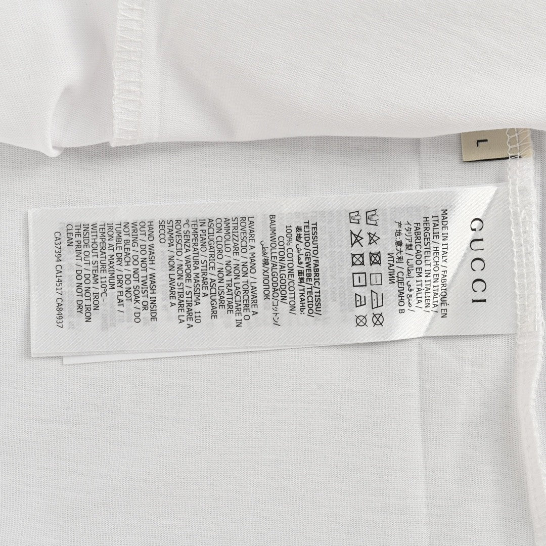 Gucci GG Blue Stripe White T-Shirt - Phantom Kicks