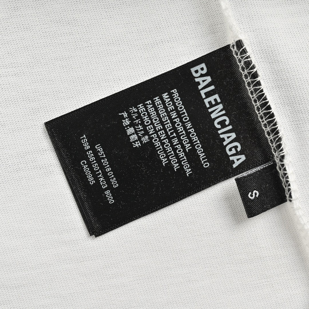 Balenciaga Paris T-Shirt (White) - Phantom Kicks