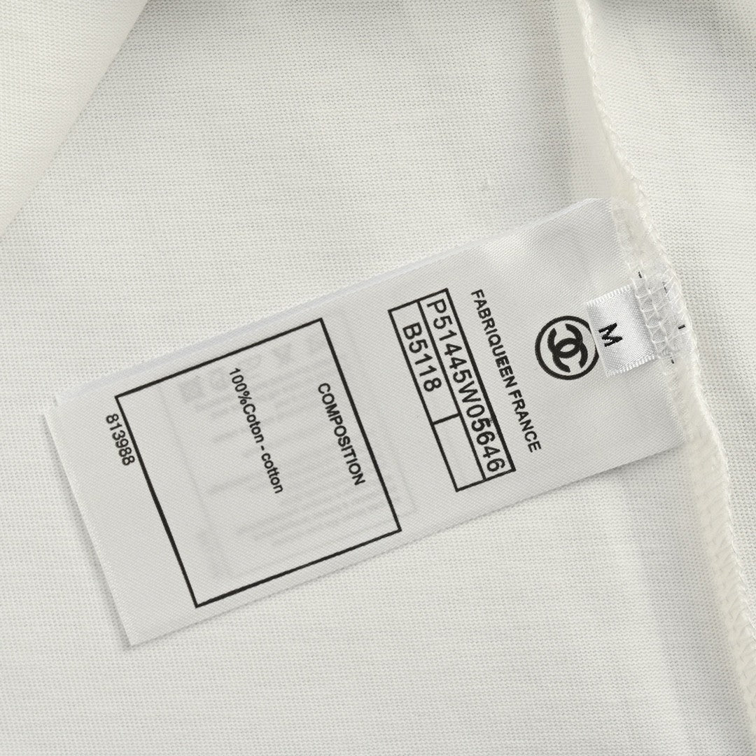 Chanel Double C Logo T-Shirt (White) - Phantom Kicks