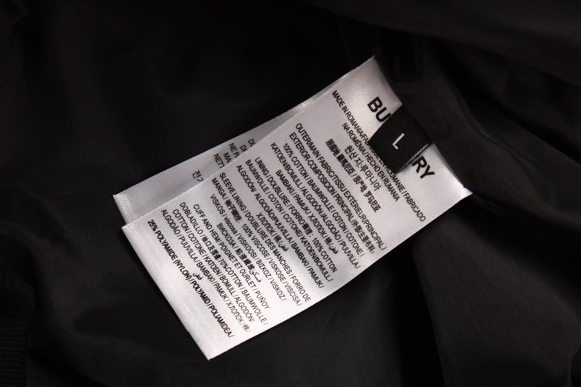 Burberry Varsity Jacket - Black and White - Phantom Kicks