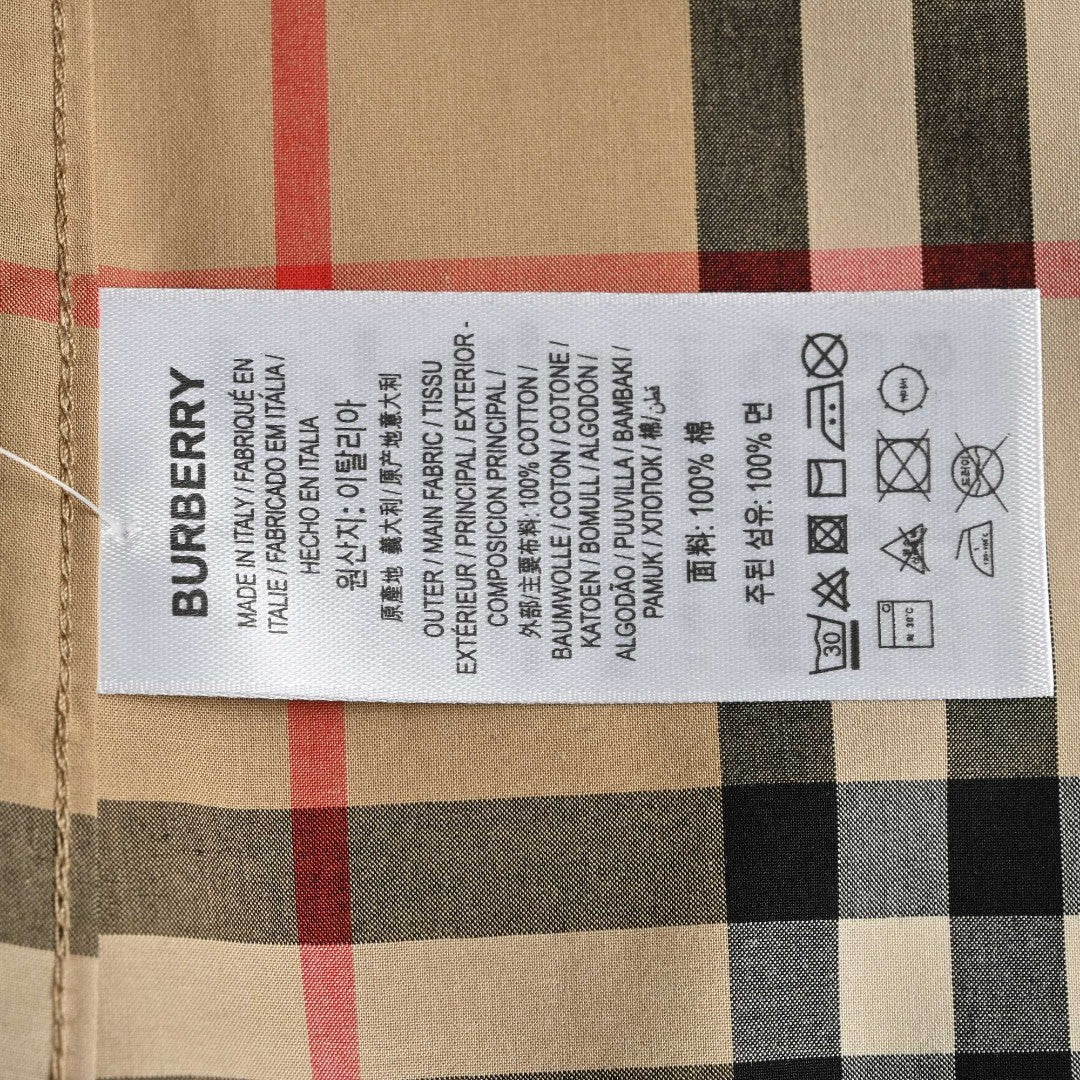 Burberry Check Short-Sleeve Shirt - Phantom Kicks