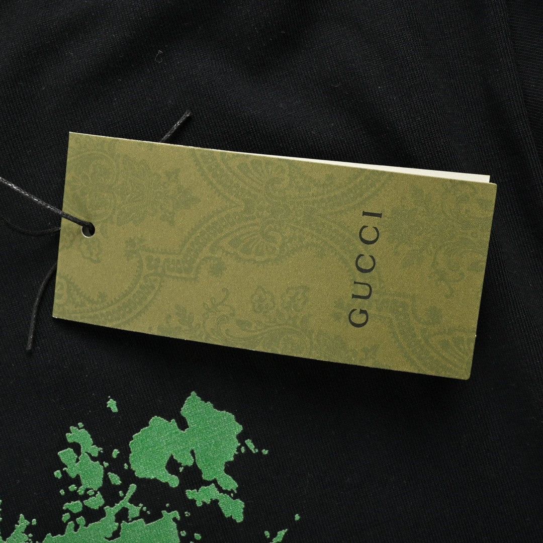 Gucci Splatter Logo T-Shirt (Black) - Phantom Kicks