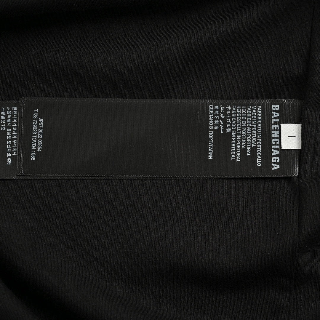 Balenciaga Reflective Logo Black T-Shirt - Phantom Kicks