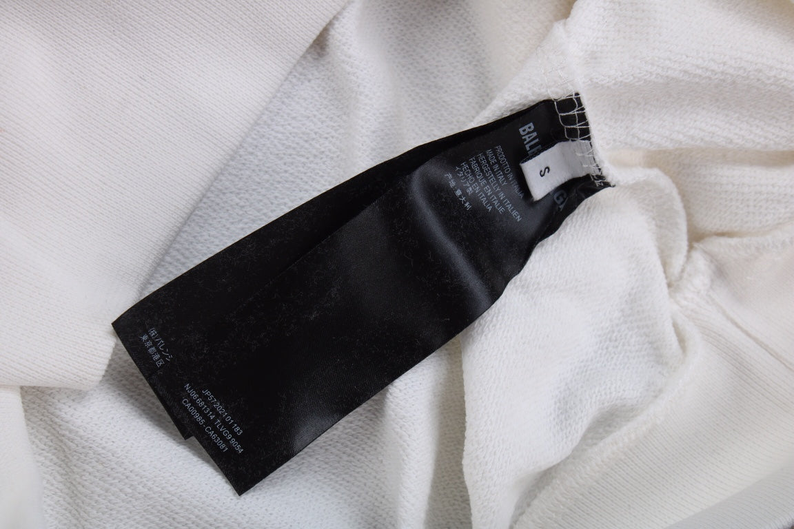 Balenciaga White Logo Hoodie - Phantom Kicks