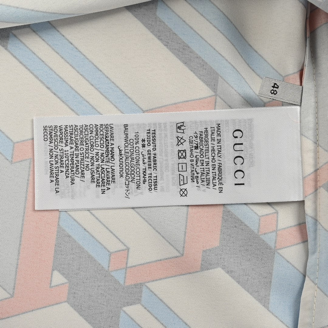 Gucci Geometric Logo Print Shirt - Phantom Kicks