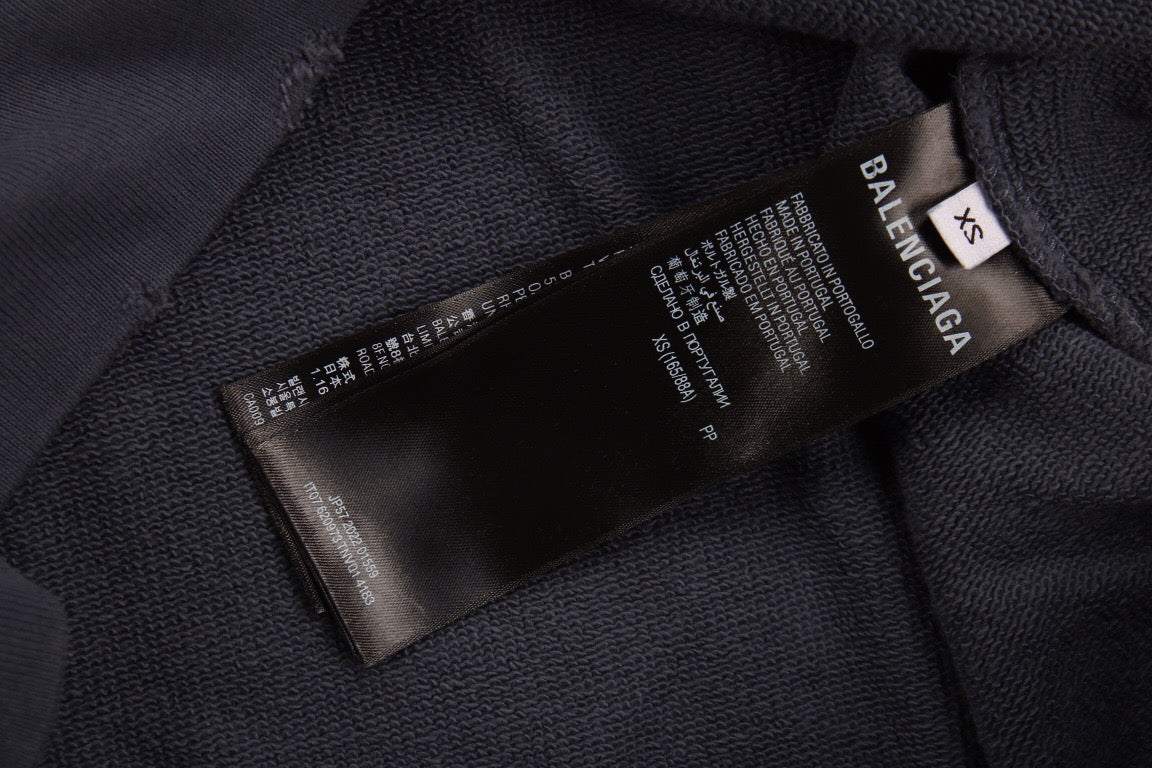 Balenciaga Paris Graffiti Hoodie - Blue - Phantom Kicks