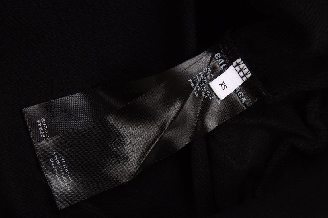 BALENCIAGA PARIS TEAM HOODIE BLACK - Phantom Kicks