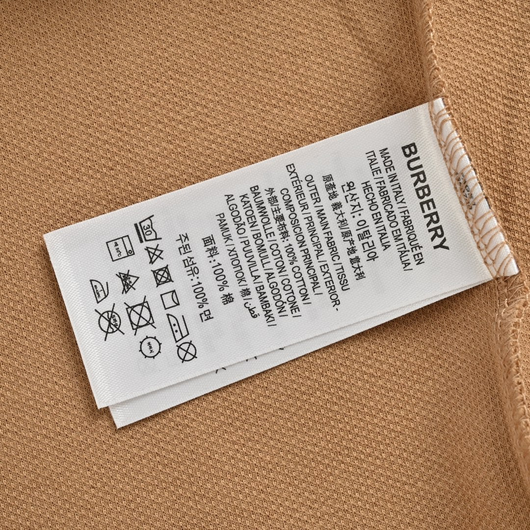 Burberry Polo Shirt with Check Collar (Tan) - Phantom Kicks