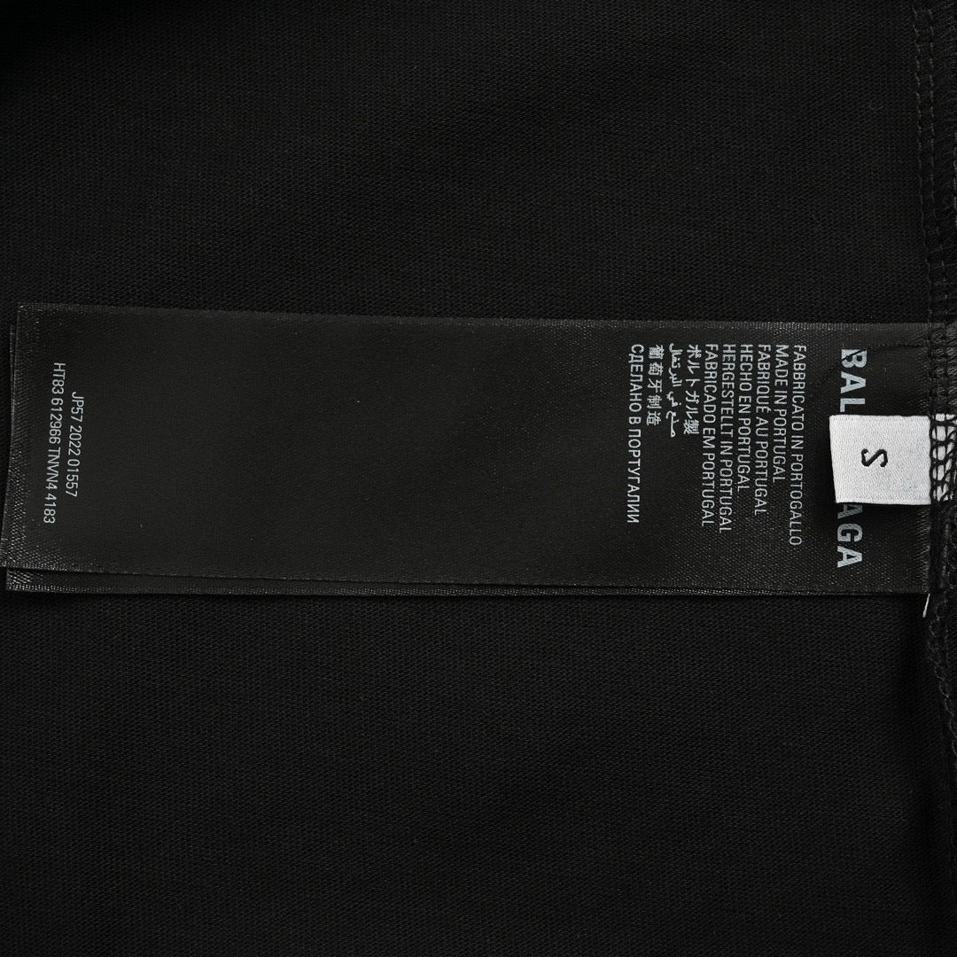 Balenciaga Multi-Logo Black T-Shirt - Phantom Kicks