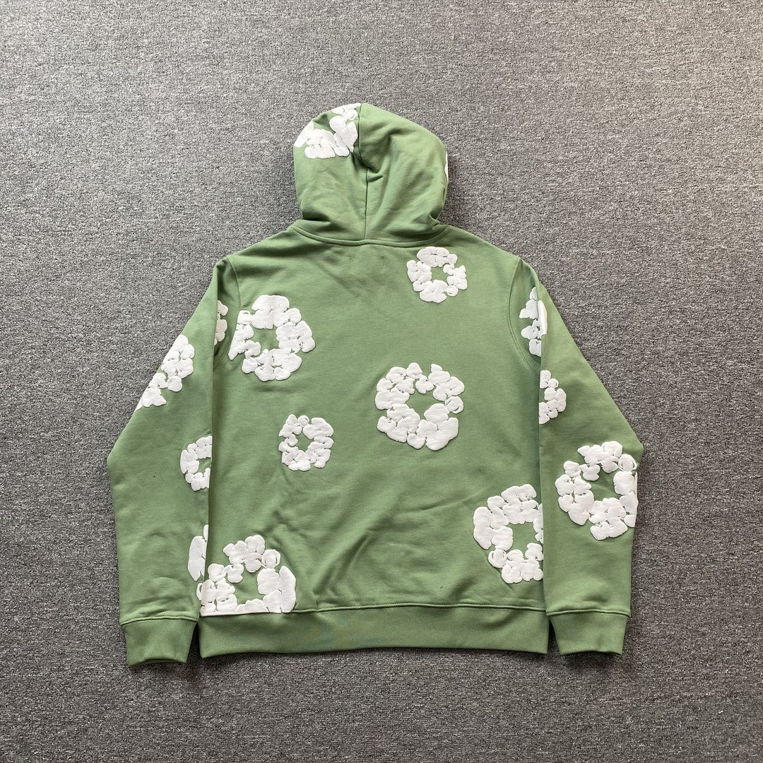 DENIM TEARS COTTON WREATH HOODIE LIGHT GREEN - Phantom Kicks