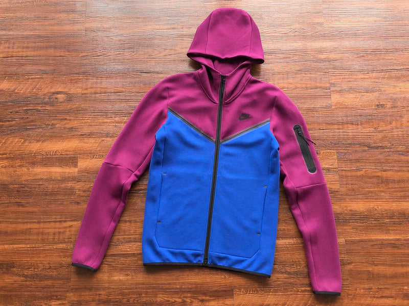 NIKE TECH FLEECE HOODIE x SANGRIA/GAME ROYAL - Phantom Kicks