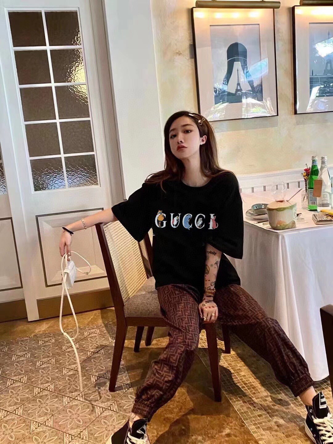Gucci Mushroom Cluster T-Shirt (Black) - Phantom Kicks
