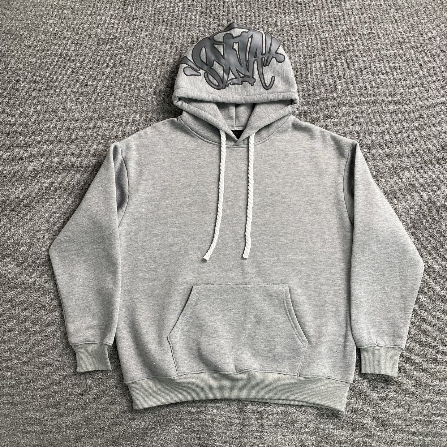SYNA WORLD HOOD LOGO HOODIE GREY - Phantom Kicks