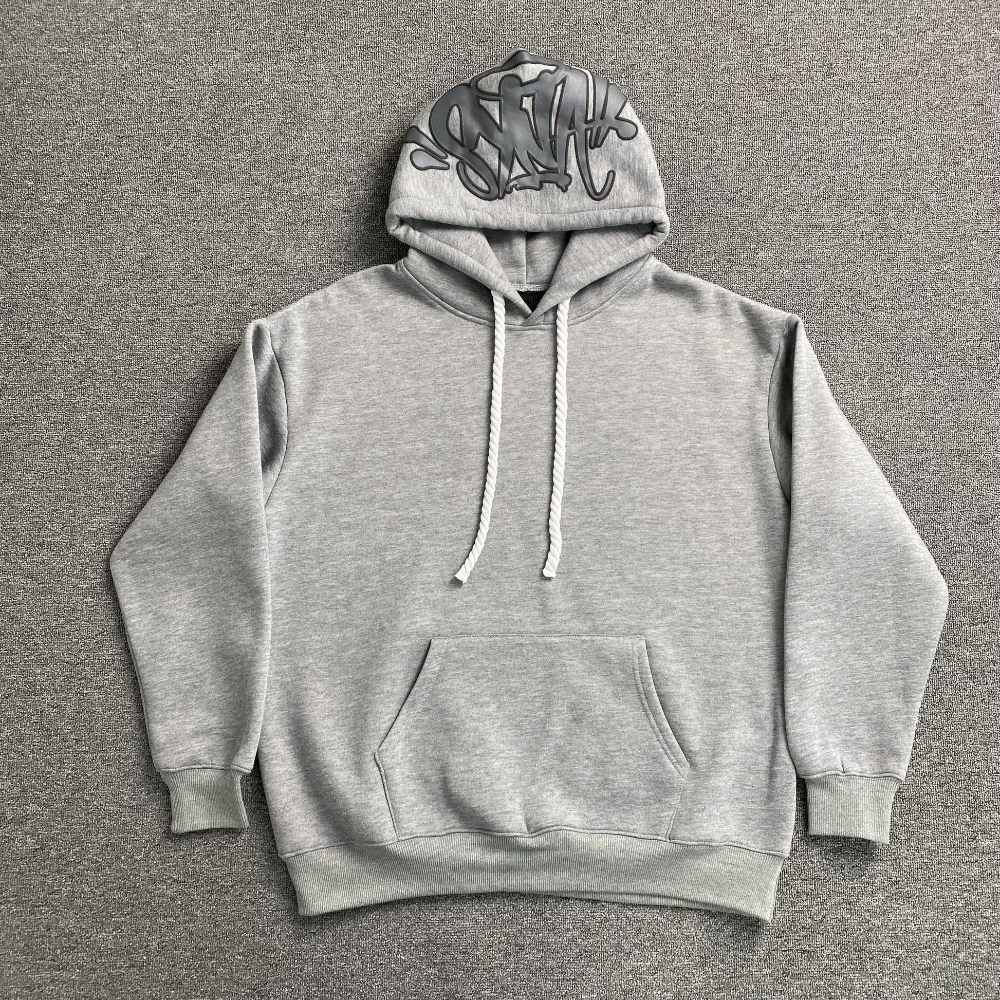 SYNA WORLD HOOD LOGO HOODIE GREY - Phantom Kicks