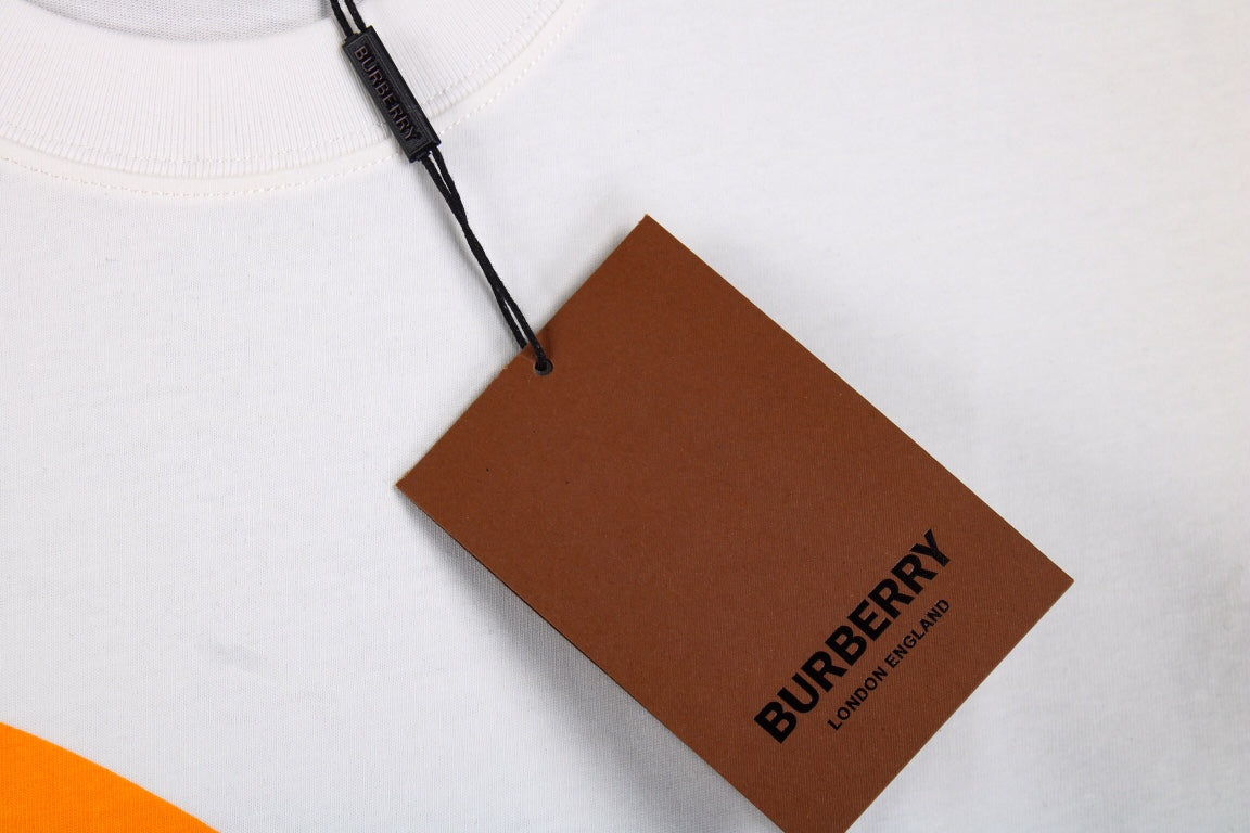 Burberry Knight Print T-Shirt - White and Orange - Phantom Kicks
