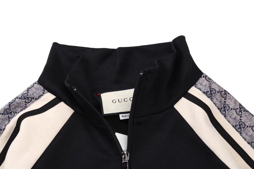 Gucci GG Supreme Stripe Track Jacket - Black - Phantom Kicks