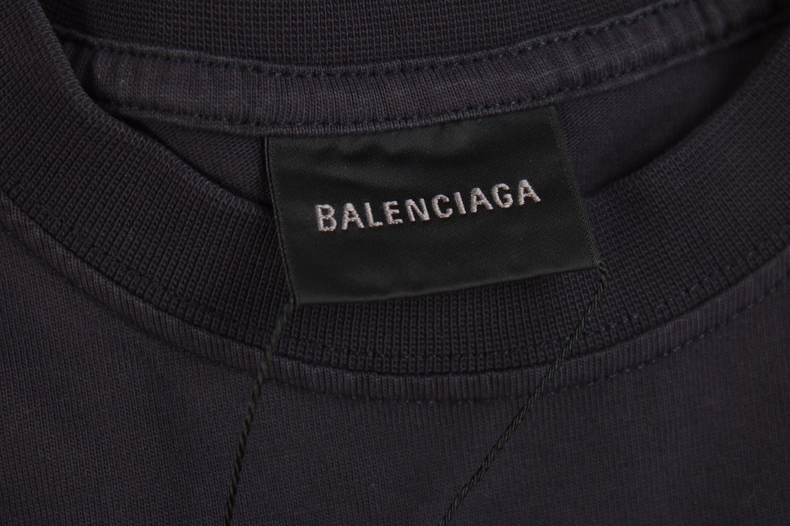 BALENCIAGA XXXL LOGO T-SHIRT BLACK - Phantom Kicks