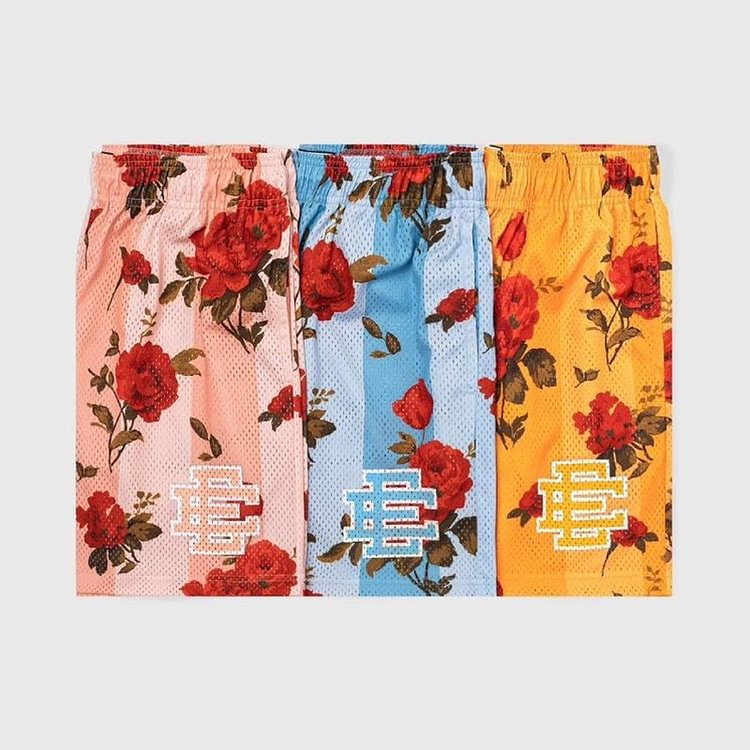 EE Mesh Short Red Rose-Yellow - Phantom Kicks