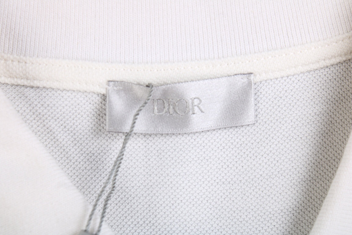 Christian Dior "Striped Logo" Polo Shirt - Phantom Kicks