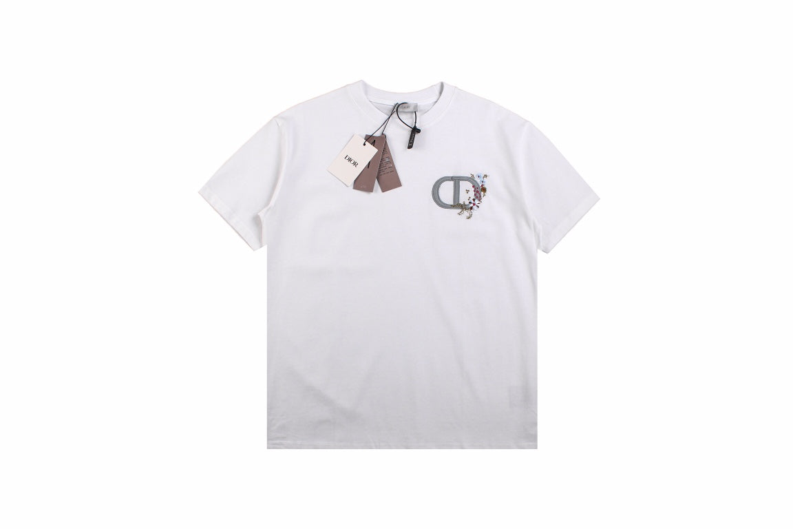 Dior T-Shirt with Floral CD Logo - Phantom Kicks