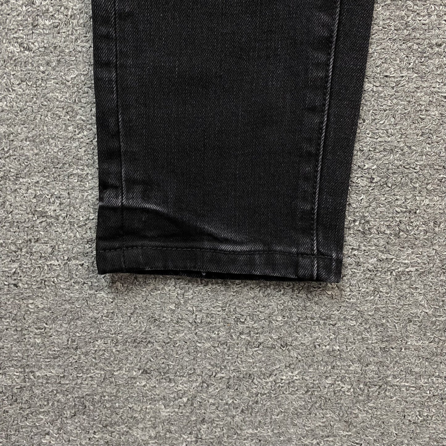 AMIRI CORE APPLIQUE BLACK LEATHER JEANS - Phantom Kicks