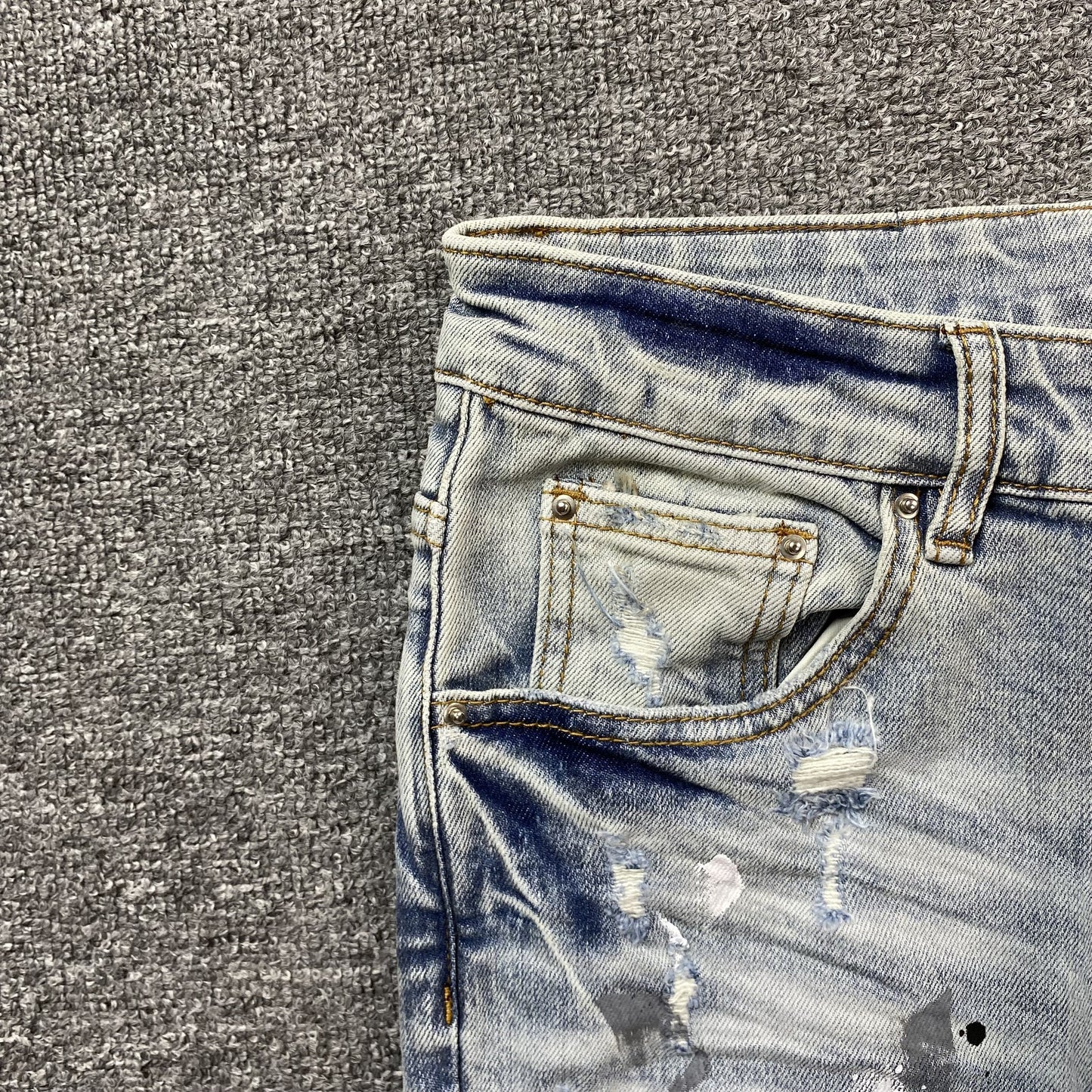 AMIRI MX1 PAINTER JEANS BLUE - Phantom Kicks