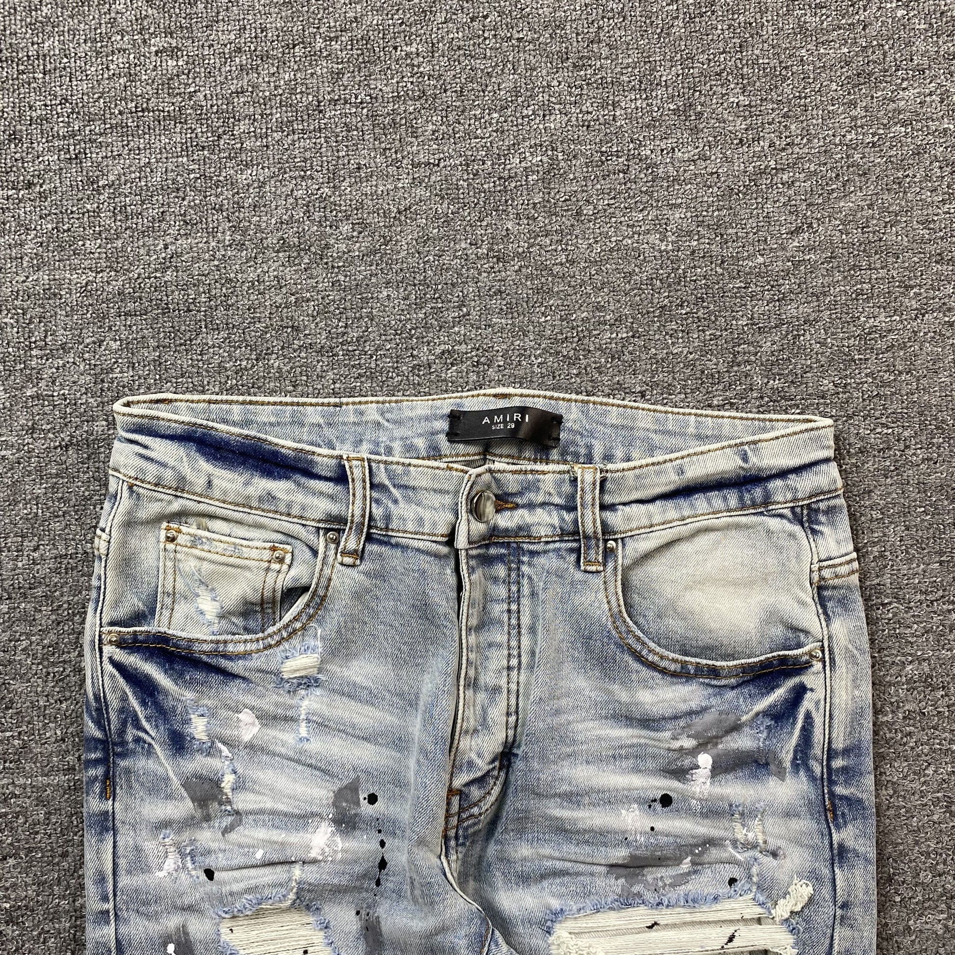 AMIRI MX1 PAINTER JEANS BLUE - Phantom Kicks