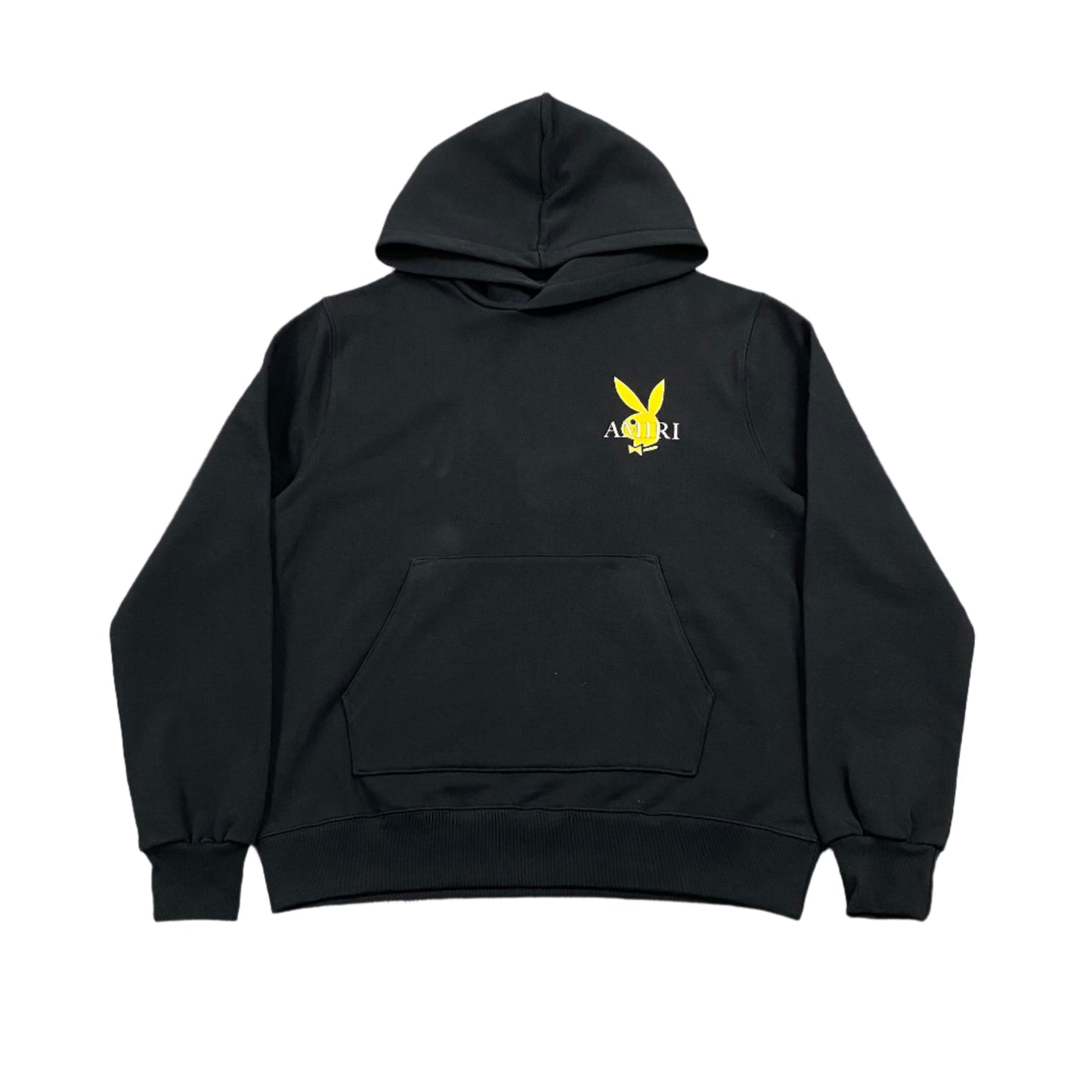 AMIRI PLAYBOY LOGO HOODIE BLACK YELLOW - Phantom Kicks