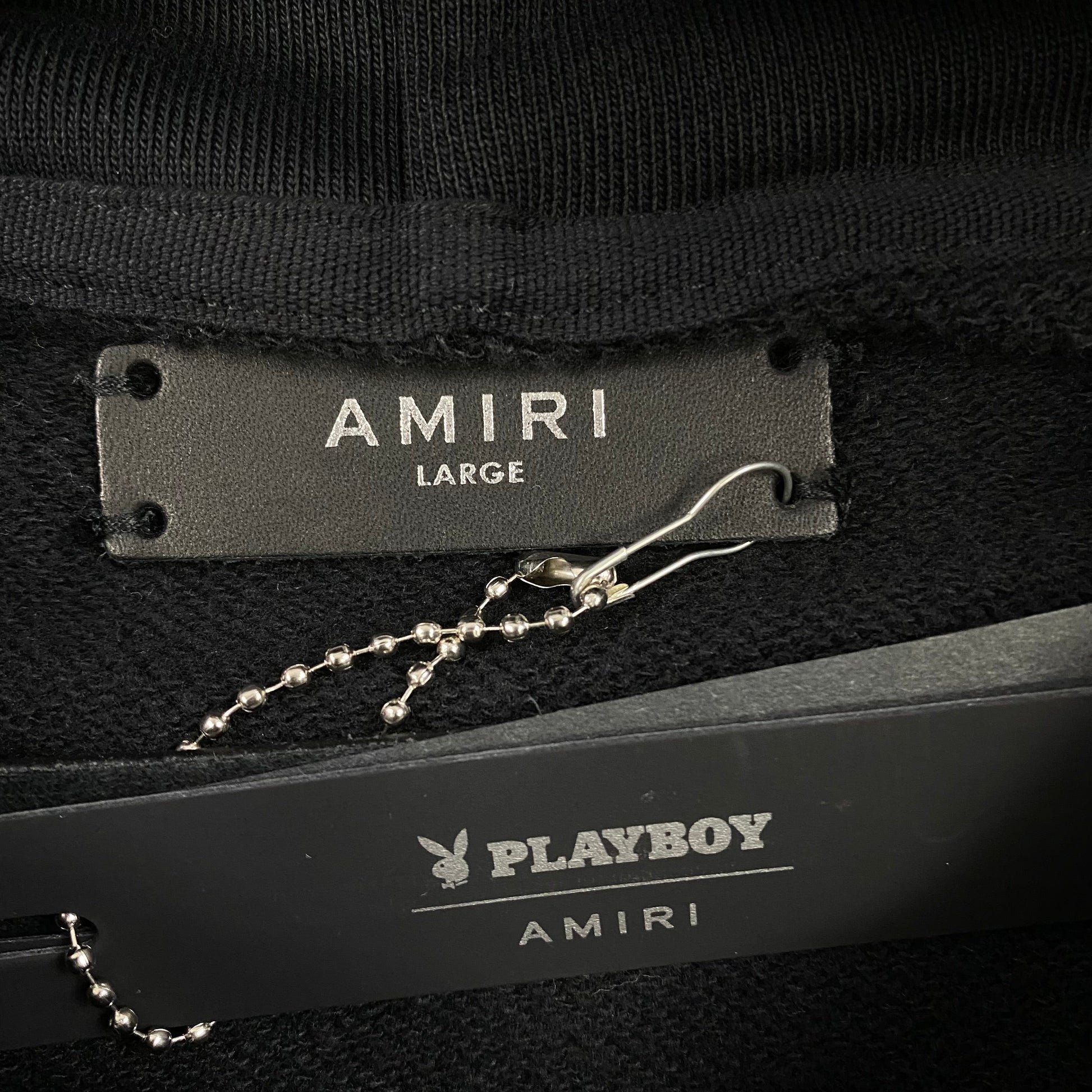 AMIRI PLAYBOY LOGO HOODIE BLACK YELLOW - Phantom Kicks