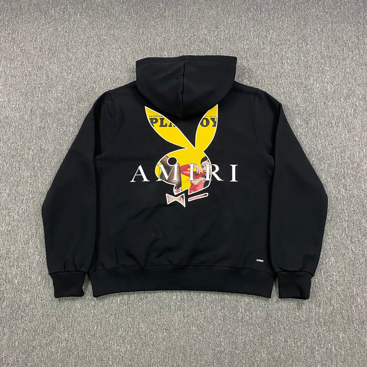 AMIRI PLAYBOY LOGO HOODIE BLACK YELLOW - Phantom Kicks