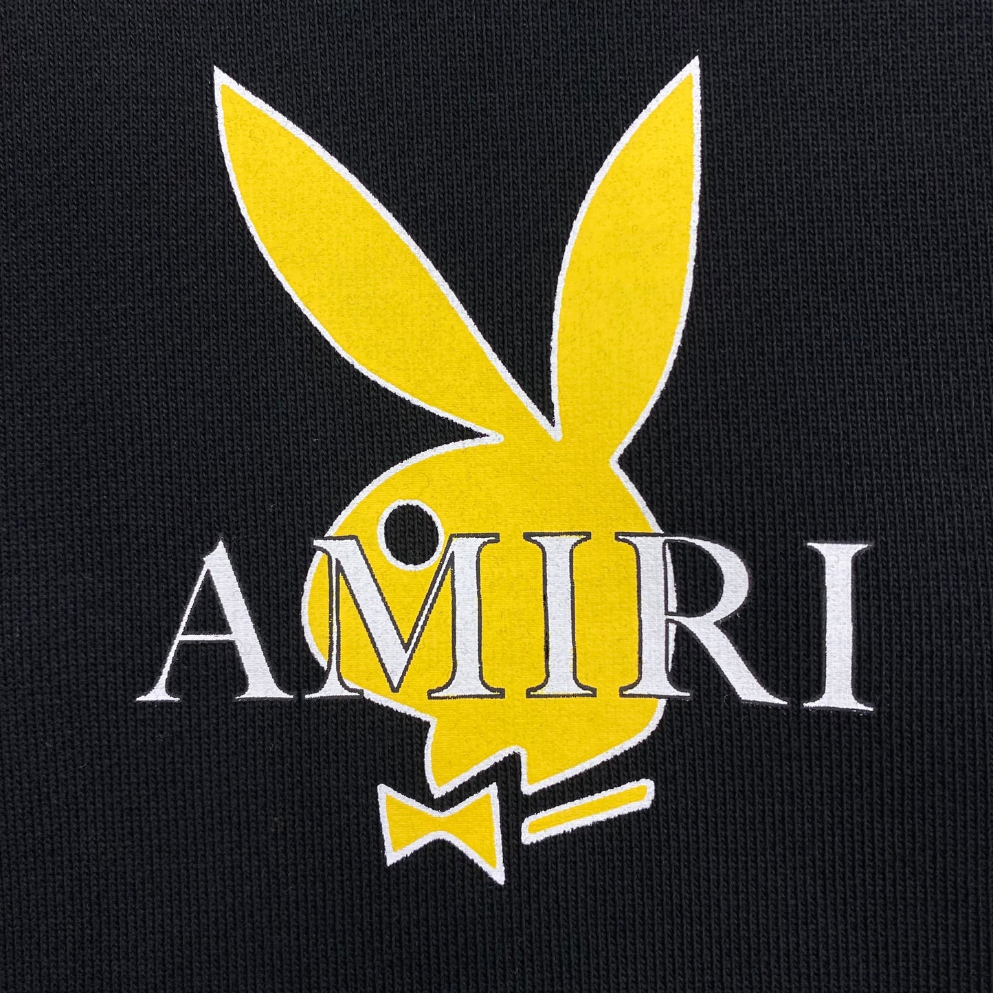 AMIRI PLAYBOY LOGO HOODIE BLACK YELLOW - Phantom Kicks