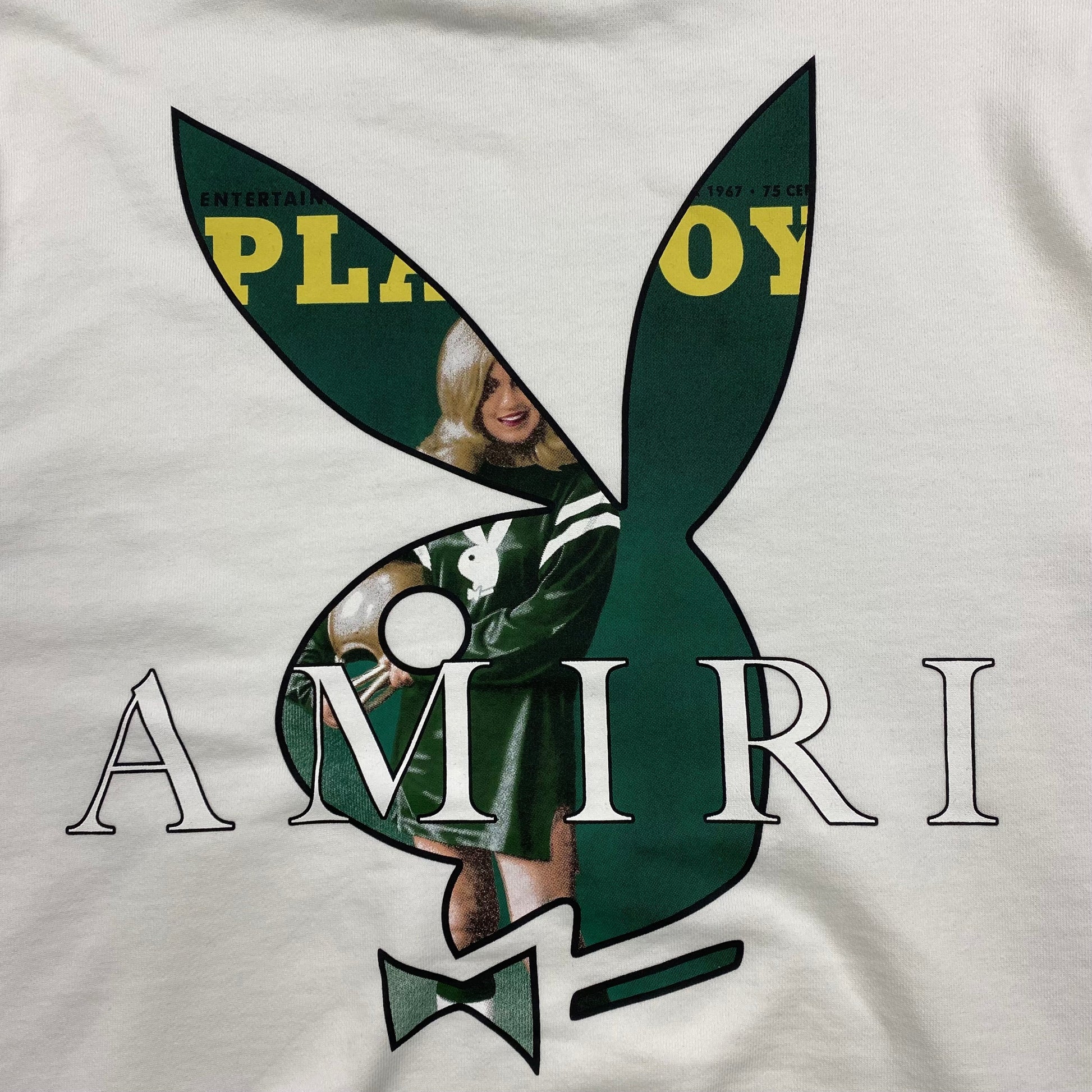 AMIRI PLAYBOY LOGO HOODIE WHITE GREEN - Phantom Kicks