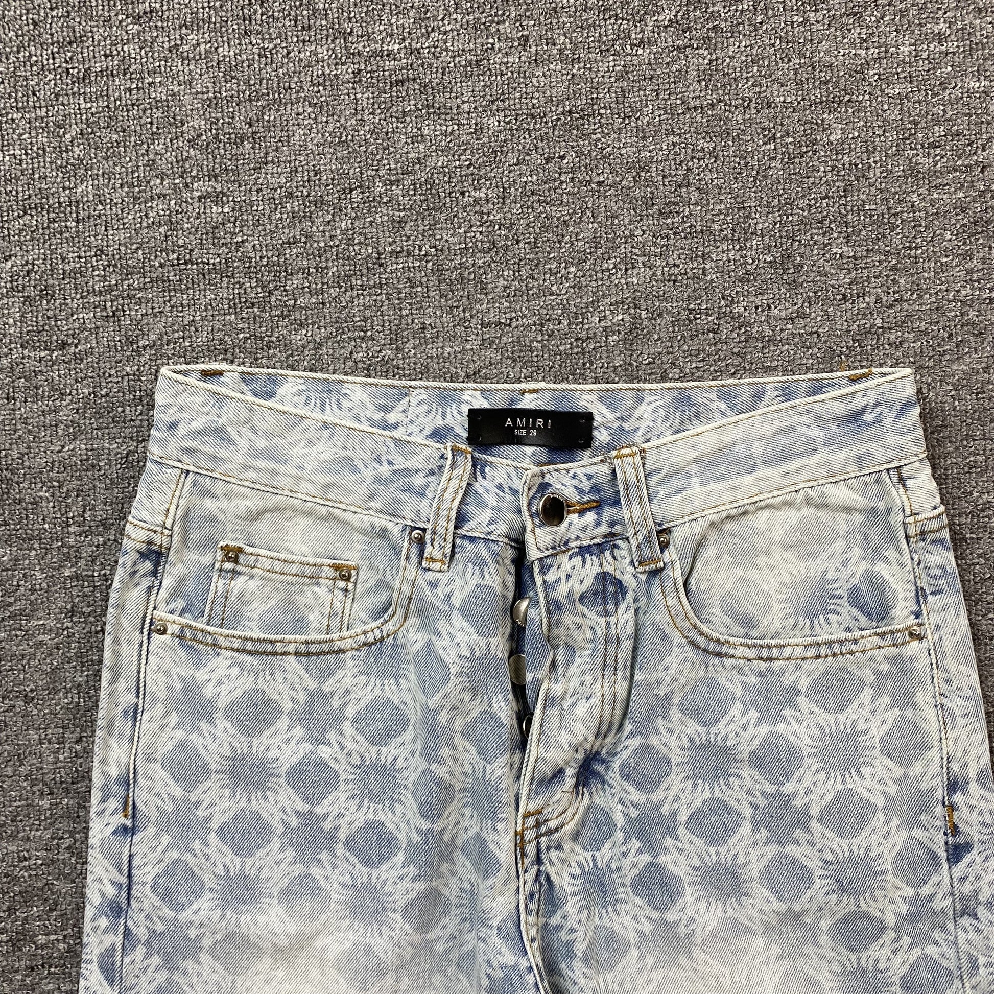AMIRI QUAD JEANS BLUE - Phantom Kicks