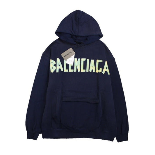 BALENCIAGA ALTERNATIVE LOGO HOODIE NAVY - Phantom Kicks