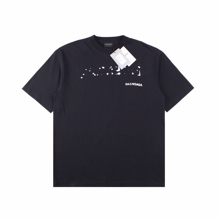 BALENCIAGA DISTRESSED LOGO T-SHIRT BLACK - Phantom Kicks