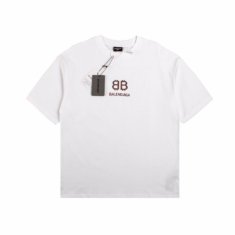 BALENCIAGA DOUBLE B LOGO T-SHIRT WHITE - Phantom Kicks