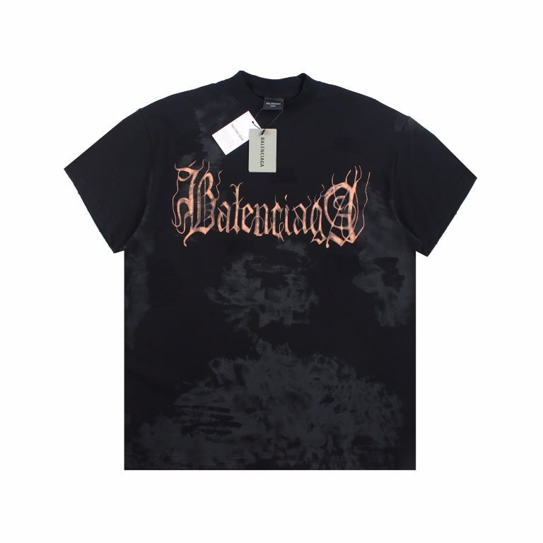 BALENCIAGA GOTHIC LOGO T-SHIRT BLACK - Phantom Kicks