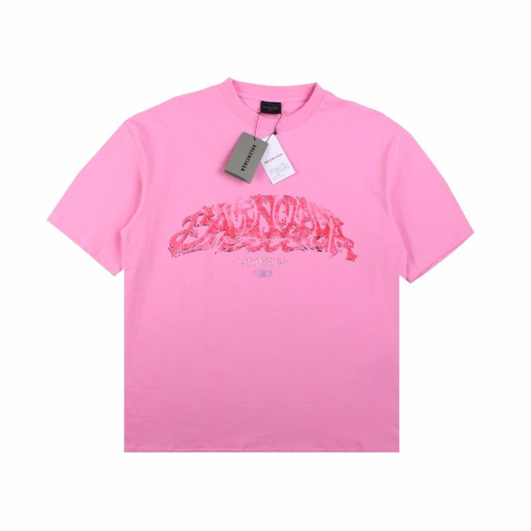 BALENCIAGA GRAFFITI T-SHIRT PINK - Phantom Kicks