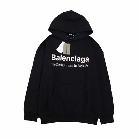 BALENCIAGA PARIS TEAM HOODIE BLACK - Phantom Kicks